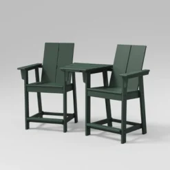 Moore 3pc POLYWOOD Patio Counter Chair Set With Connecting Table - Project 62™ -Project 62 GUEST 04f1efdb 19a7 4b88 bff4 2fe095cd7ad2