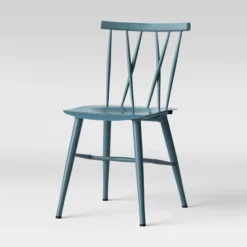 Set Of 2 Becket Metal X Back Dining Chair Light Blue - Project 62™ -Project 62 GUEST 0f338409 4dbf 4415 8275 d135d3941070