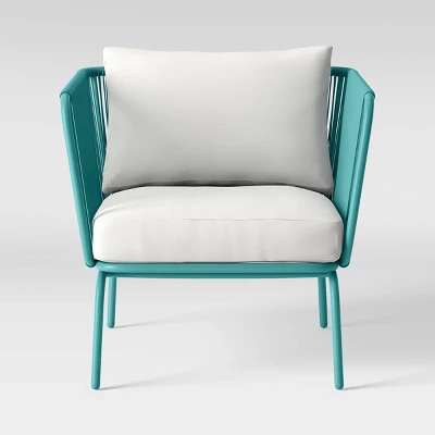 Fisher 2pk Patio Club Chairs -Blue-Green - Project 62™ 4 Fisher 2pk Patio Club Chairs -Blue-Green - Project 62™ - Image 2