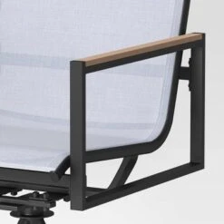 2pc Henning Swivel Outdoor Patio Dining Chairs Rocking Chairs Black - Project 62™ -Project 62 GUEST 19a9f95e abe8 4ebf a614 b298701d091f