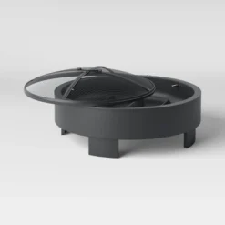 24" Round Wood Burning Fire Pit With Legs - Black - Project 62™ -Project 62 GUEST 1c1fa094 54a3 4d0f 8136 732716f3fc45