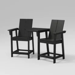 Moore 3pc POLYWOOD Patio Counter Chair Set With Connecting Table - Project 62™ -Project 62 GUEST 239c790b c837 4a6a 97d5 28612995ca8a