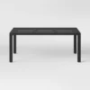 Henning 6 Person Rectangle Patio Dining Table, Outdoor Furniture - Black - Project 62™ -Project 62 GUEST 3615a498 cffb 43de 9a0c bc57888e6539
