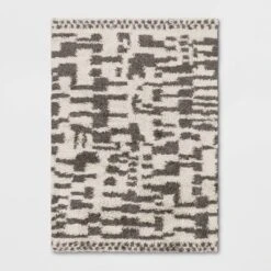 Jutland Geo Moroccan Hand Tufted Shag Area Rug Gray - Project 62™ -Project 62 GUEST 6414a9c5 ec2e 4ae7 87d3 672a4f8fd64c