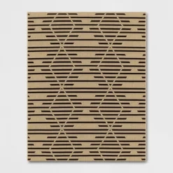 Grace Broken Geometrical Indoor/Outdoor Rug Black/Tan - Project 62™ -Project 62 GUEST 6f603bc5 3322 4032 9960 6db3f32d8eb5