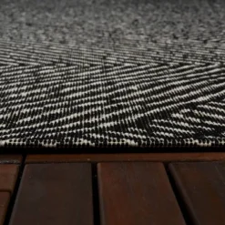 9' X 12' Large Diamond Indoor/Outdoor Rug Black/Natural - Project 62™ -Project 62 GUEST 6f6a00c6 5d70 46d6 86e3 a975a2262de2