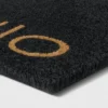 1'6"x2'6"/18"x30" Hello Doormat Black - Project 62™ -Project 62 GUEST 949217df 1079 4897 898a f20189ef9522