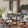 Henning 4 Person Rectangle Patio Dining Table - Black - Project 62™ -Project 62 GUEST aaf44307 4ca1 44a0 8be9 efa32a018567