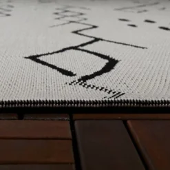 Grace Sketch Diamond Indoor/Outdoor Rug - Black/White - Project 62™ -Project 62 GUEST b312d6ea 5022 4a83 8d49 d370cd489ddc