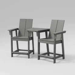 Moore 3pc POLYWOOD Patio Counter Chair Set With Connecting Table - Project 62™ -Project 62 GUEST cea83390 883c 491a 9fec 9b6d4447dc8c