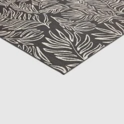 9' X 12' Leaves Outdoor Rug Black - Project 62™