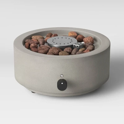 10" Round Pipestone Patio Tabletop Fireplace - Gray - Project 62™ 3 10" Round Pipestone Patio Tabletop Fireplace - Gray - Project 62™